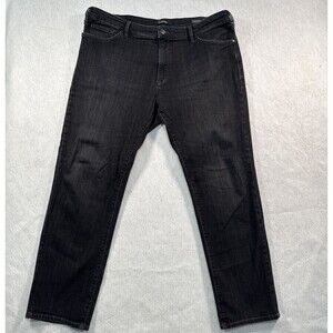34 Heritage Charisma Jeans Mens 42x32 Washed Black Stretch Classic Comfort Rise
